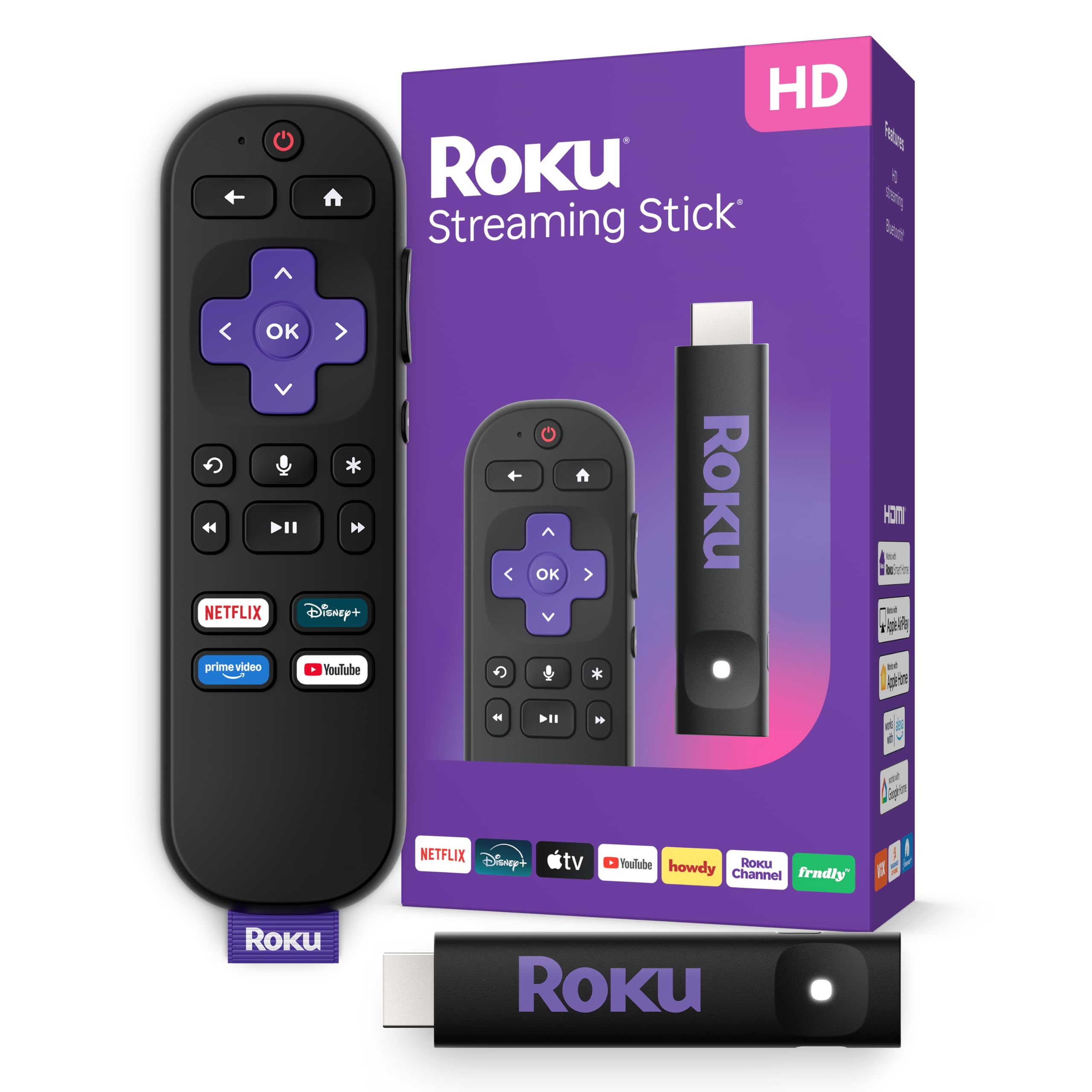 Roku Streaming Stick HD with Voice Remote