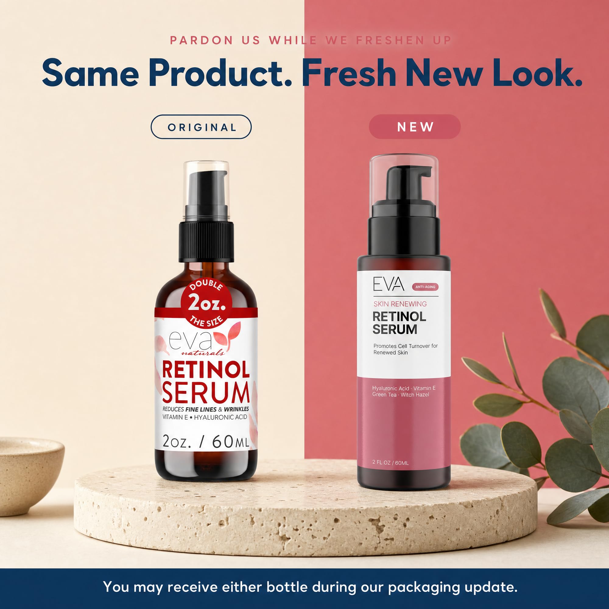 Eva Naturals Retinol Serum for Face, Night Serum with Hyaluronic Acid - Eva Naturals Official Product View 3