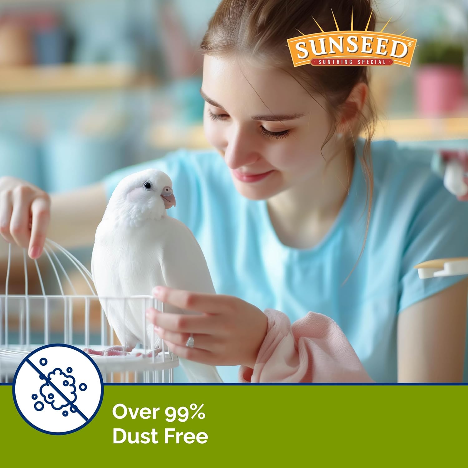 Sunseed Fresh World small animal bedding in original gray, 450 cubic inches, soft and absorbent for hamsters, guinea pigs, and rabbits.