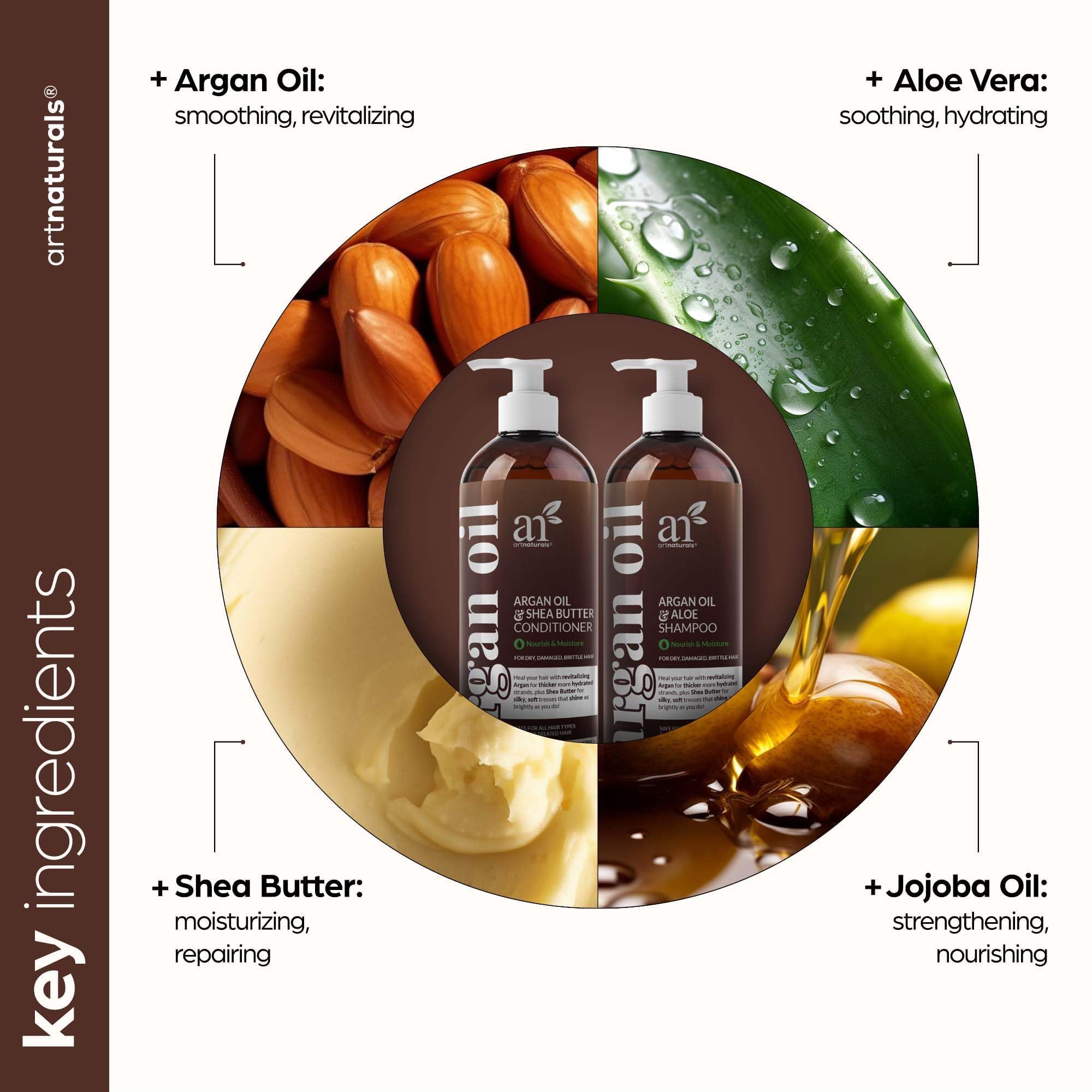 ArtNaturals Argan Oil Shampoo & Conditioner Set, 16 fl oz - Artnaturals Official Product View 5