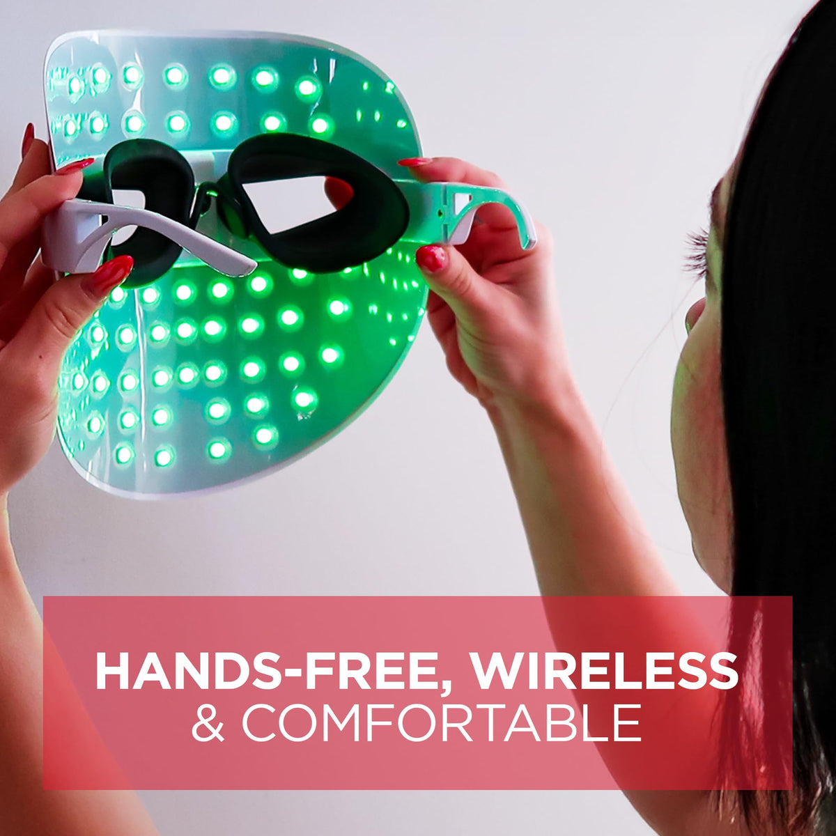 Mirabella 7 Color LED Facial Mask Wireless Rechargeable - Mirabella Official Imagery - 4