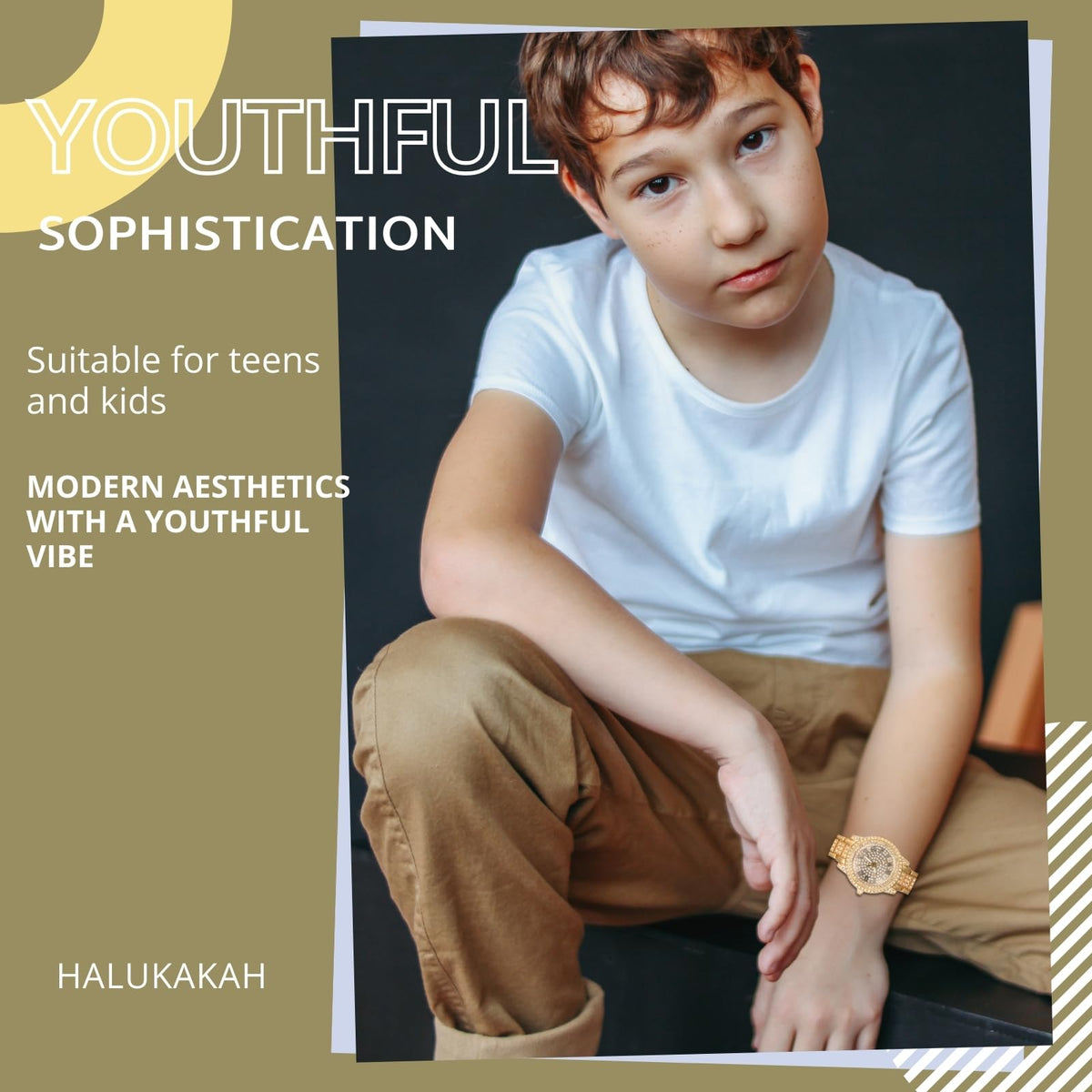Halukakah Diamonds Watch Iced Out for Boy Teens Kids - Halukakah Official Imagery - 7