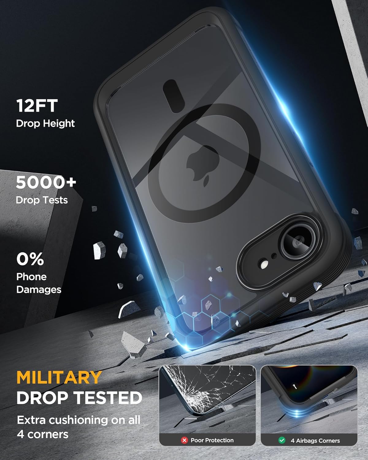 miracase for iPhone 17e Case & iPhone 16e Case, Full-Body Phon... - Miracase Official Product View 5