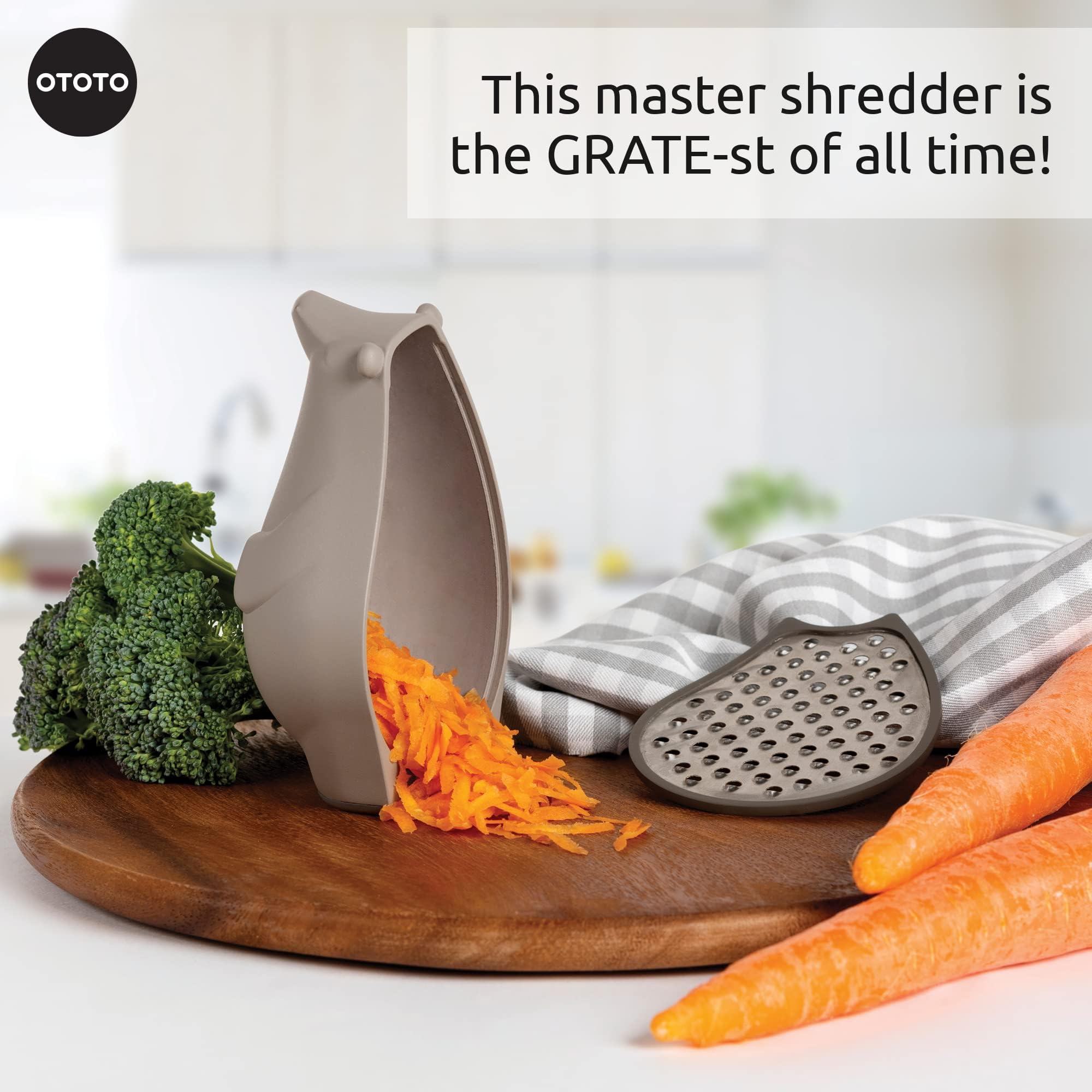 OTOTO Grater - Stainless Steel, BPA Free, Dishwasher Safe, Fun Kitchen - View 3