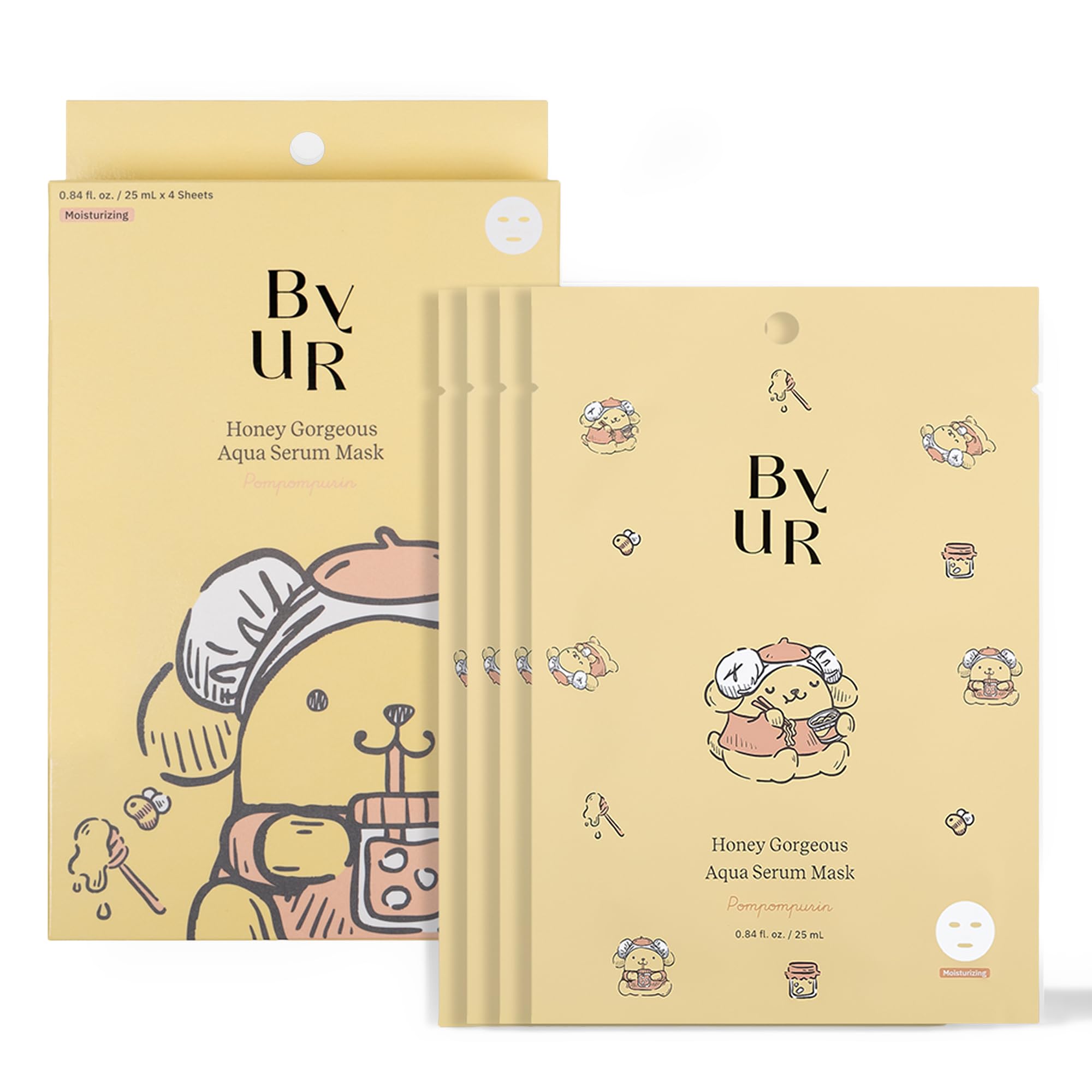 ByUR Honey Gorgeous Sanrio Character Daily Aqua Serum Mask (1 - ByUR