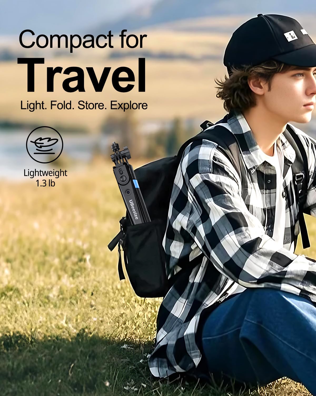 UBeesize 70 Auto Face Tracking Tripod 360 Rotation with - UBeesize Official Imagery - 8
