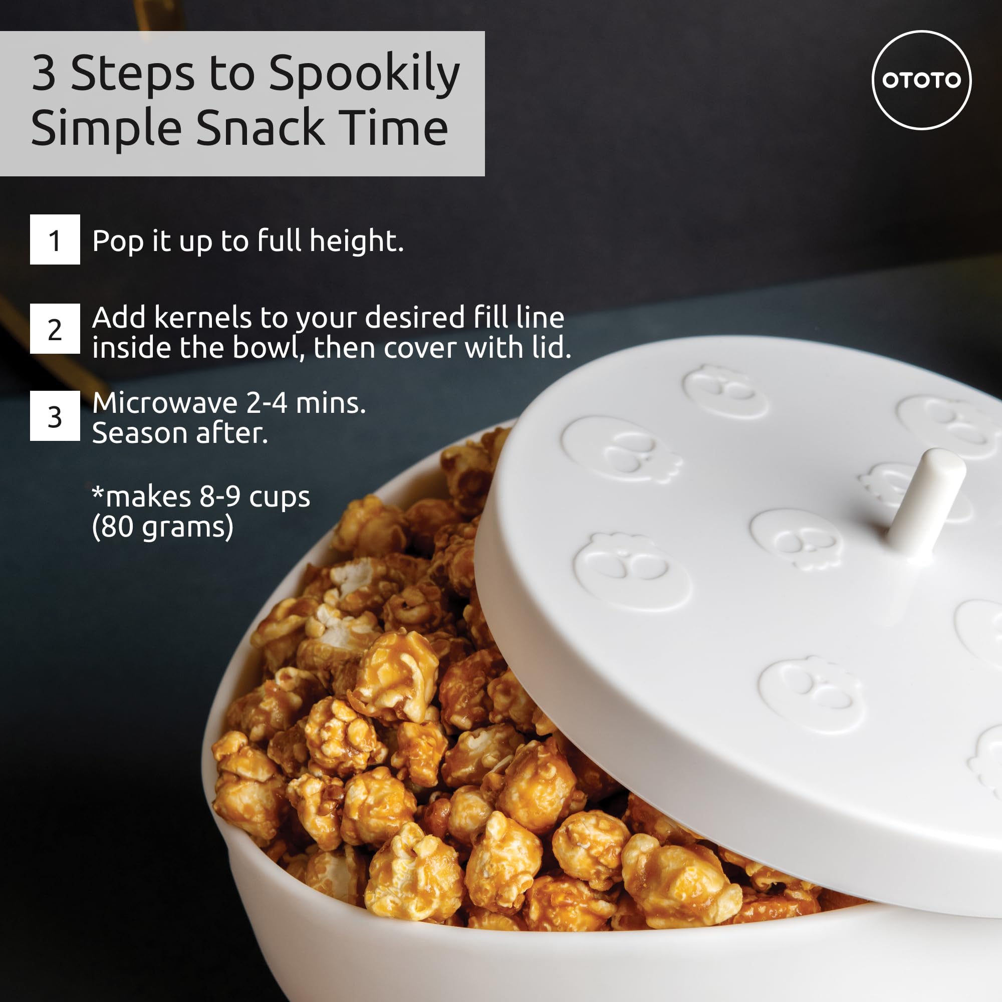 OTOTO New Scary Poppings Microwave Popcorn Popper - Gothic Popcorn Mic - View 6