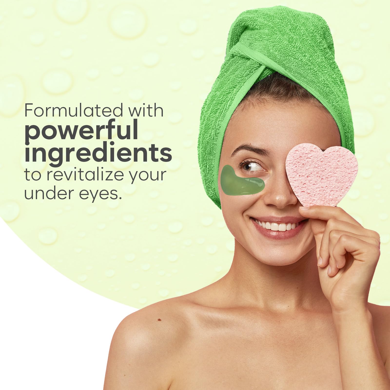 BLOOMORA Matcha Collagen Under Eye Patches - BLOOMORA Official Product Imagery - 6