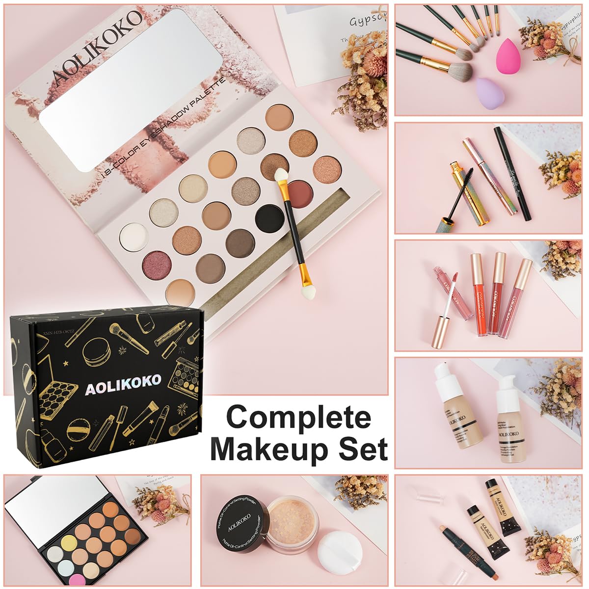 All in One Makeup Kit for Women Full Kit Makeup Set for - AOLIKOKO Official Imagery - 8