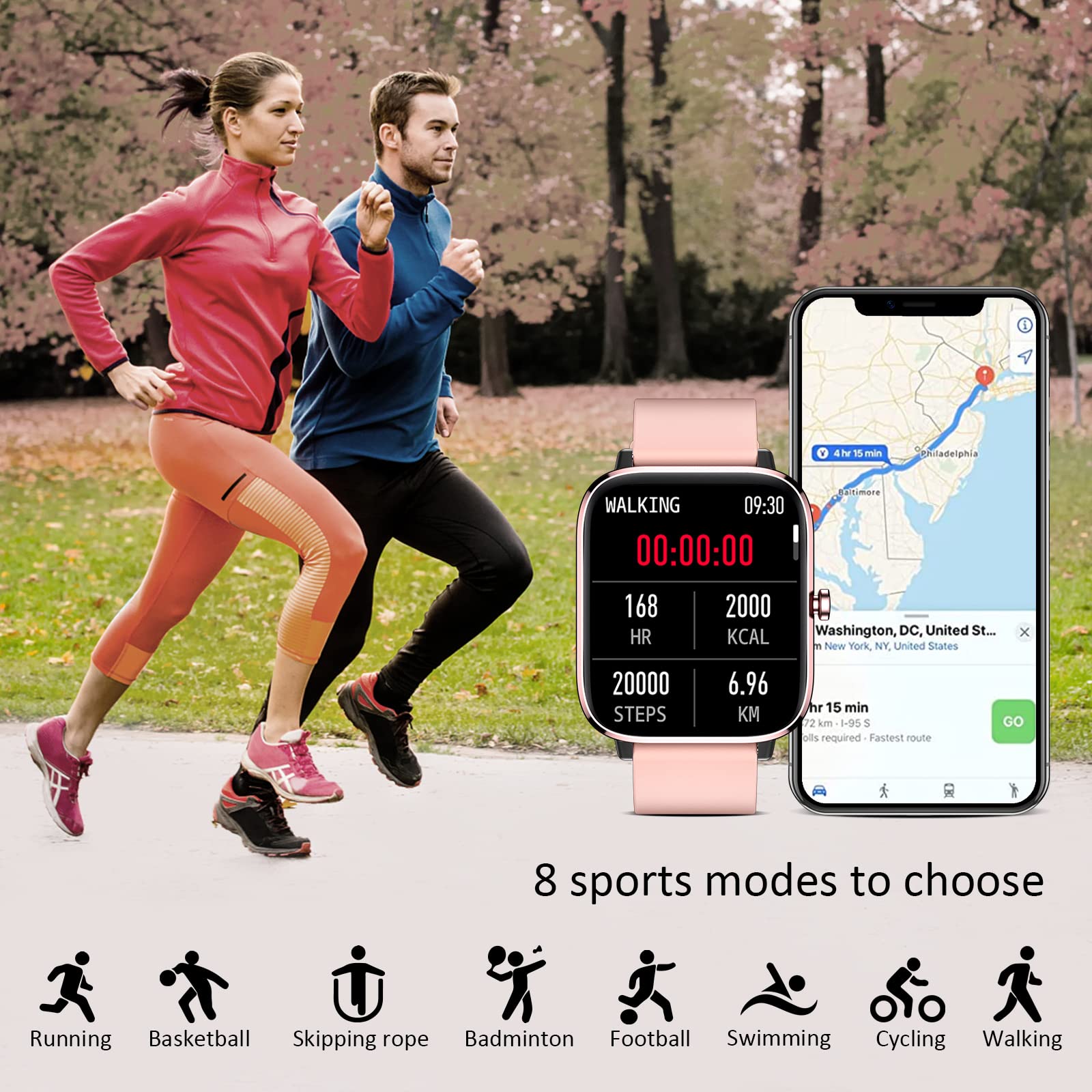 Choiknbo Smartwatch for Women - Call, Fitness Tracker, Heart Rate & Sl - View 4