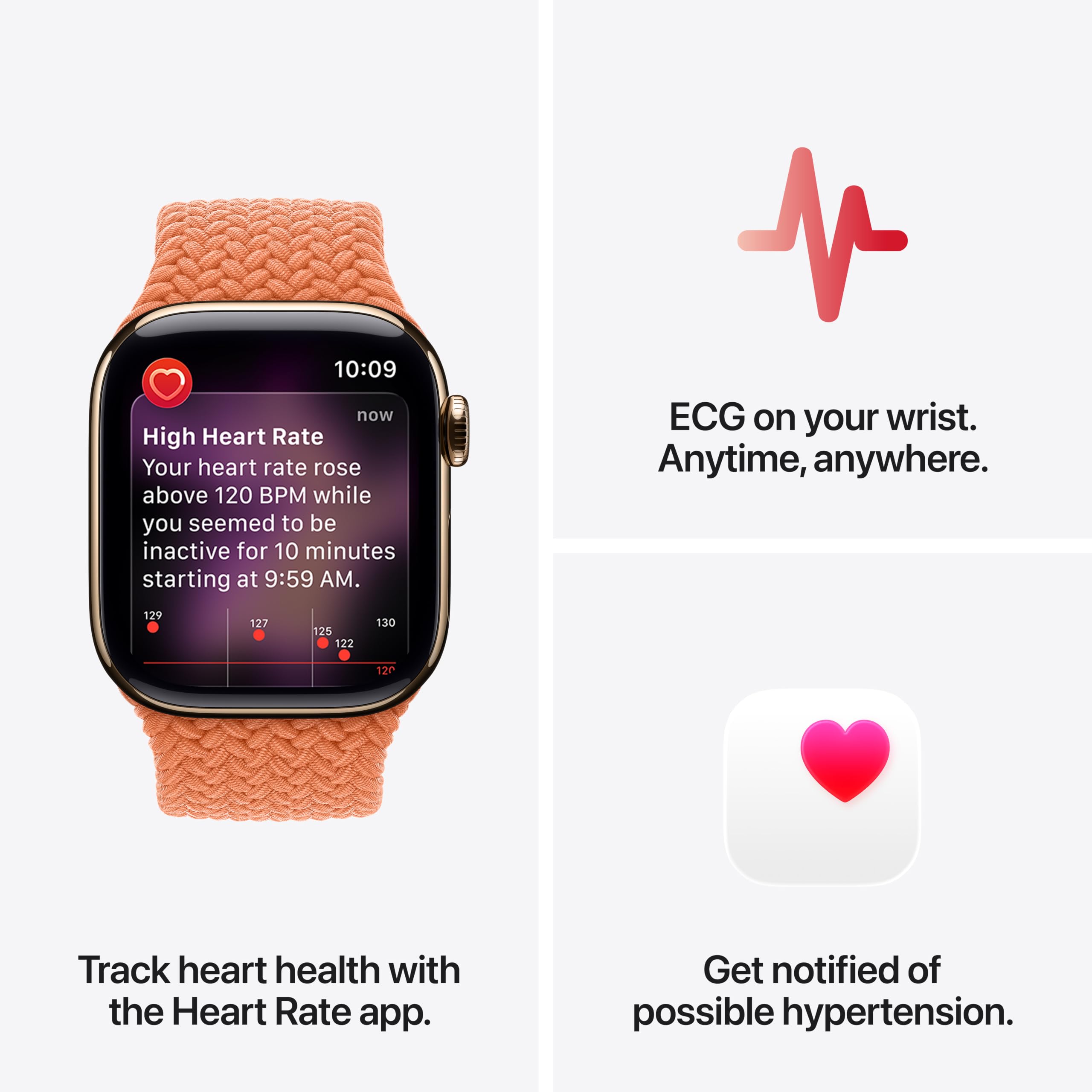 Apple Watch Series 11 GPS 42mm smartwatch with jet black aluminum case and black sport band, showing fitness and health features.