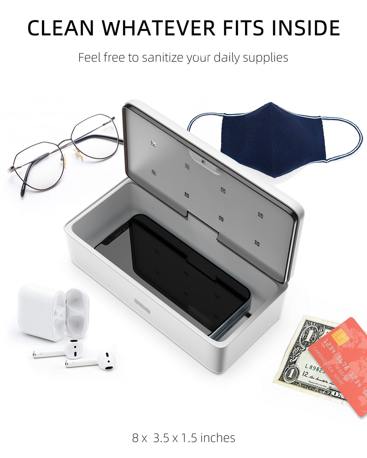 UV Light Sanitizer Box UVC Phone Sanitizer Box for - Knizen Official Imagery - 5