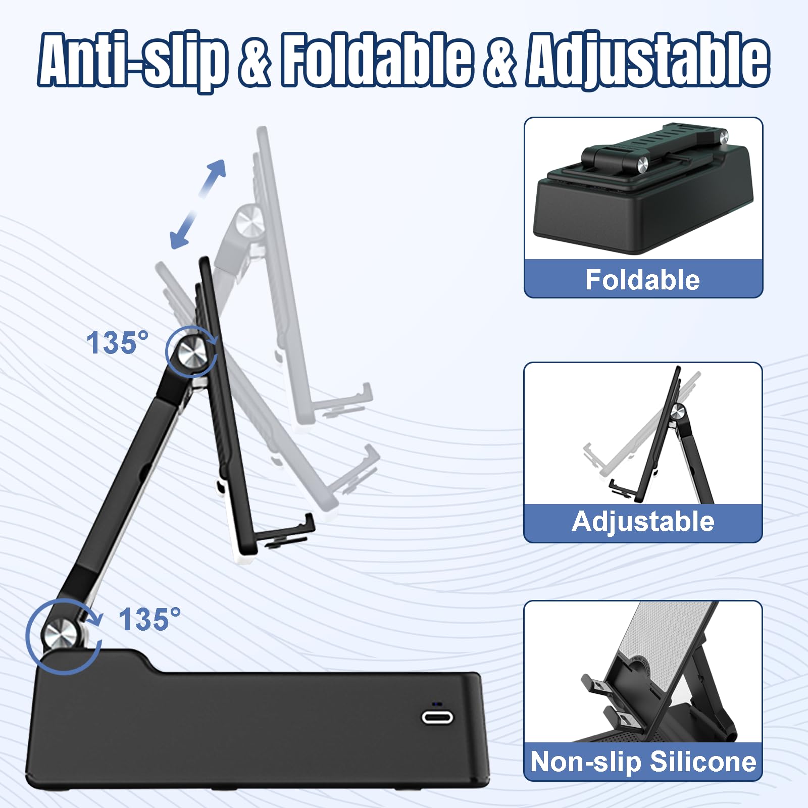 Mahensy Gifts for Men,Cell Phone Stand with Wireless Bluetooth Sp by Mahensy - Angle View 6