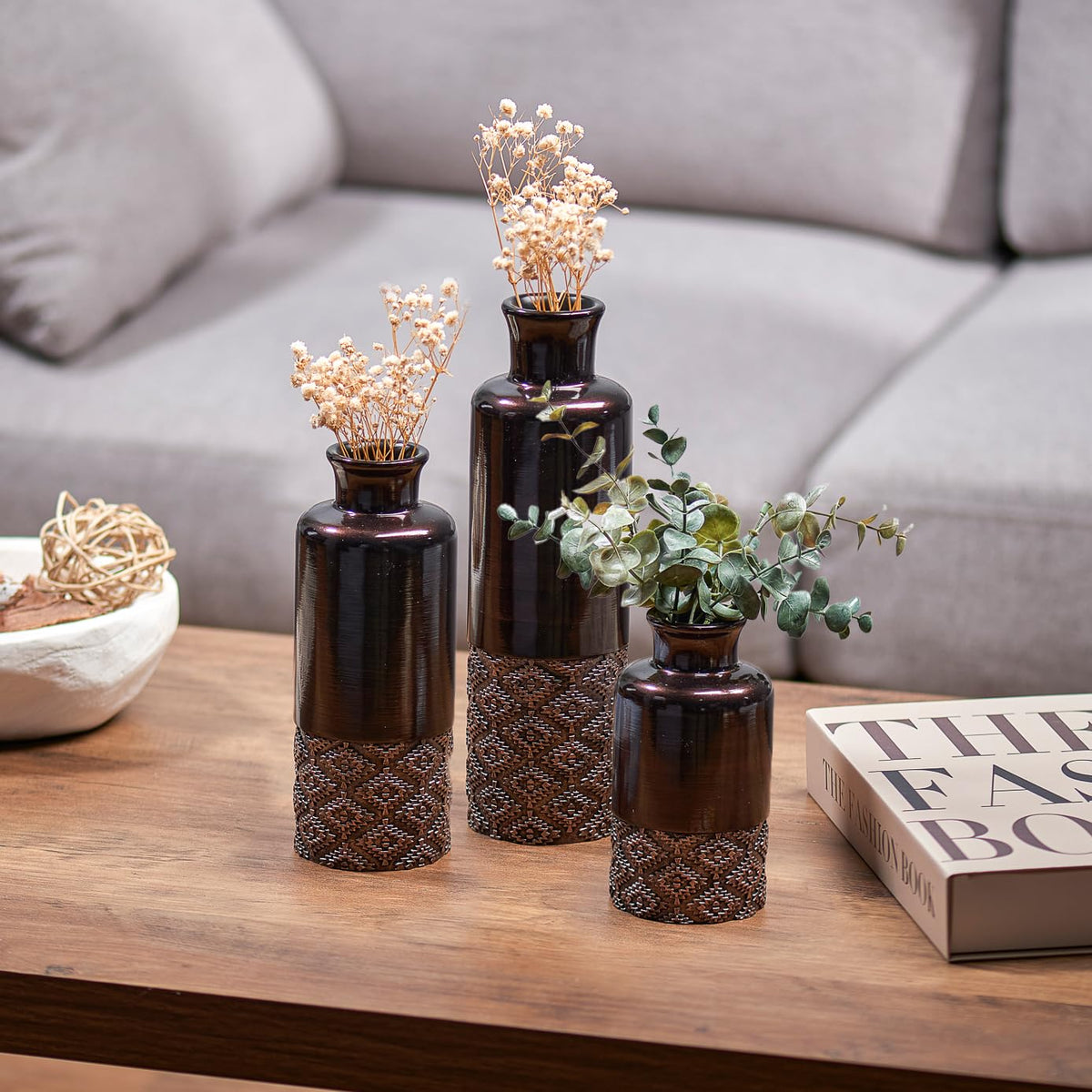Creative Scents Dublin Brown Vases - Creative Scents Official Imagery - 3