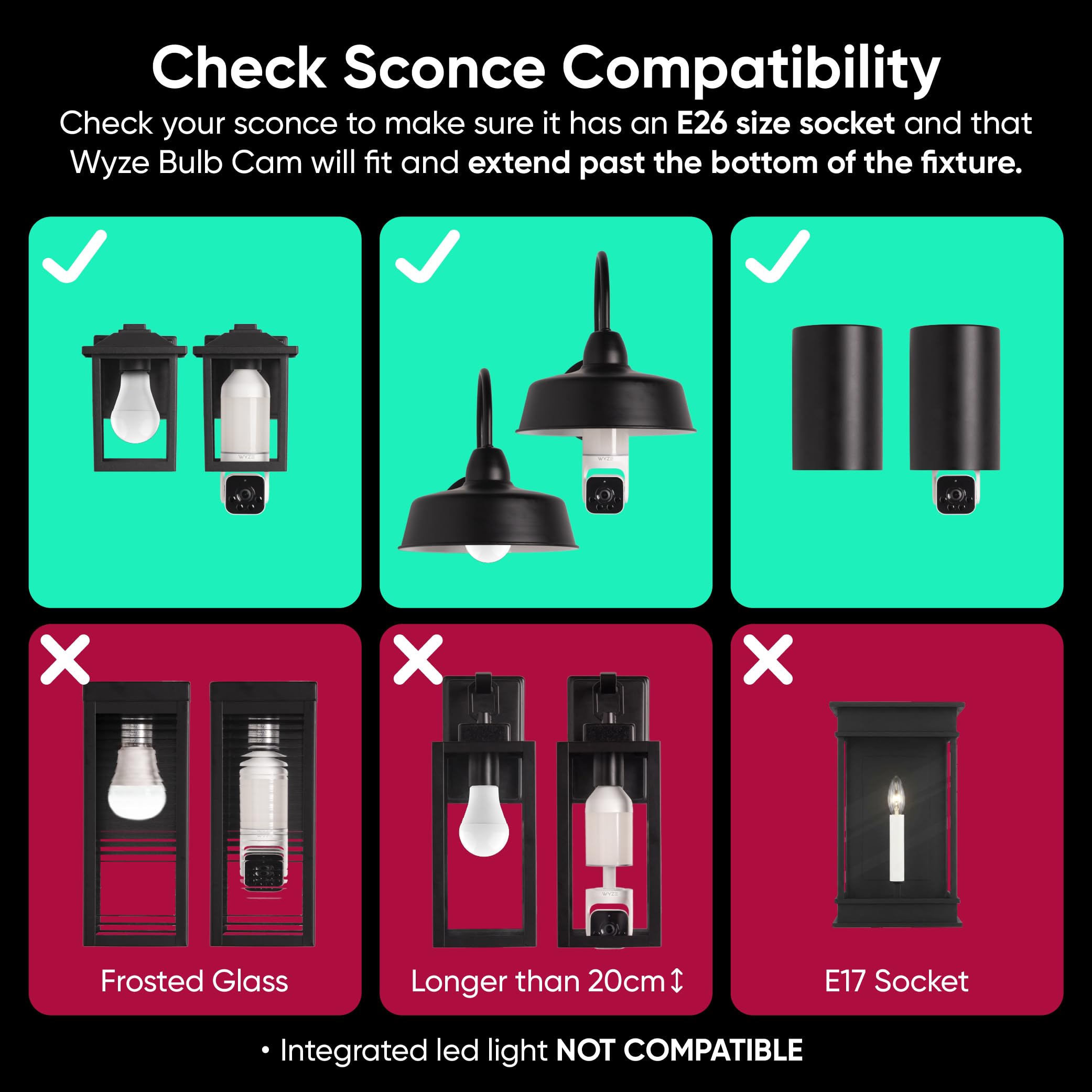 WYZE Bulb Cam - 2K HD Smart Light Bulb Security Camera, E26 Socket - WYZE Official Product View 5