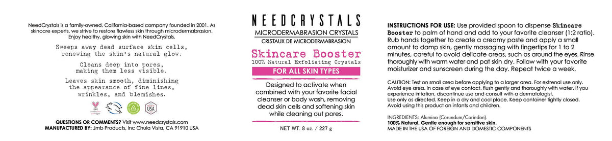 Microdermabrasion Crystals 8 oz - NeedCrystals Official Imagery - 7