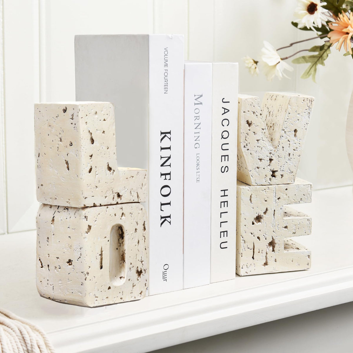 Book Ends Decorative with Love Design Small Farmhouse Heavy - Kakizzy Official Imagery - 5