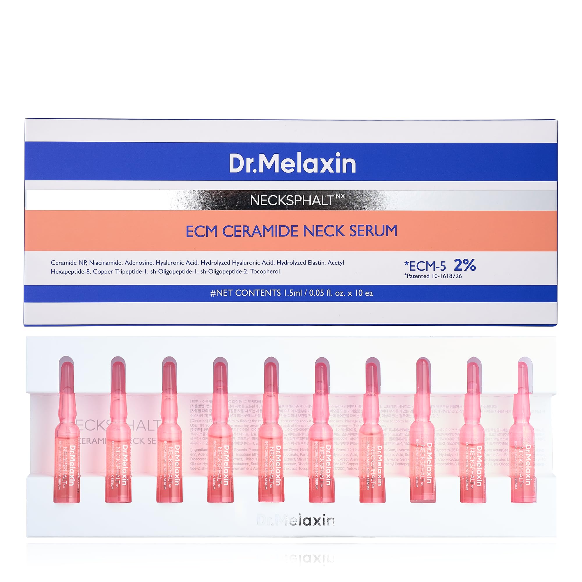 Dr.Melaxin Neck Tightening Ampoule – Firming & Lifting Ampoule for Neck - Dr.Melaxin Official Product View 2