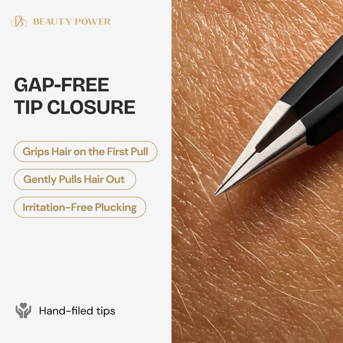 Beauty Power Precision Pointed Tweezers Ingrown Hair Eyebrow - Beauty Power Official Imagery - 5