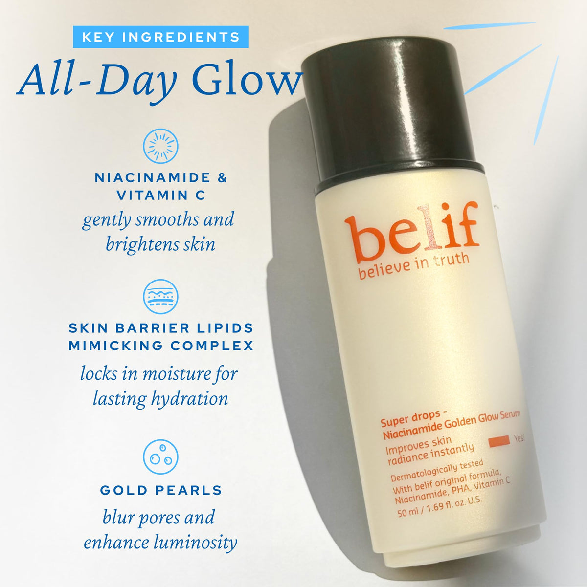 belif Vitamin C Golden Glow Serum for Face Body Brightening - belif Official Imagery - 6