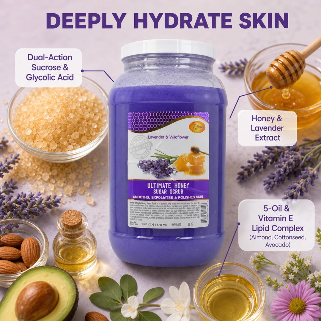 SPA REDI Salon Pedicure Sugar Scrub Deep Moisturizing 128 oz - SPA REDI Official Imagery - 5