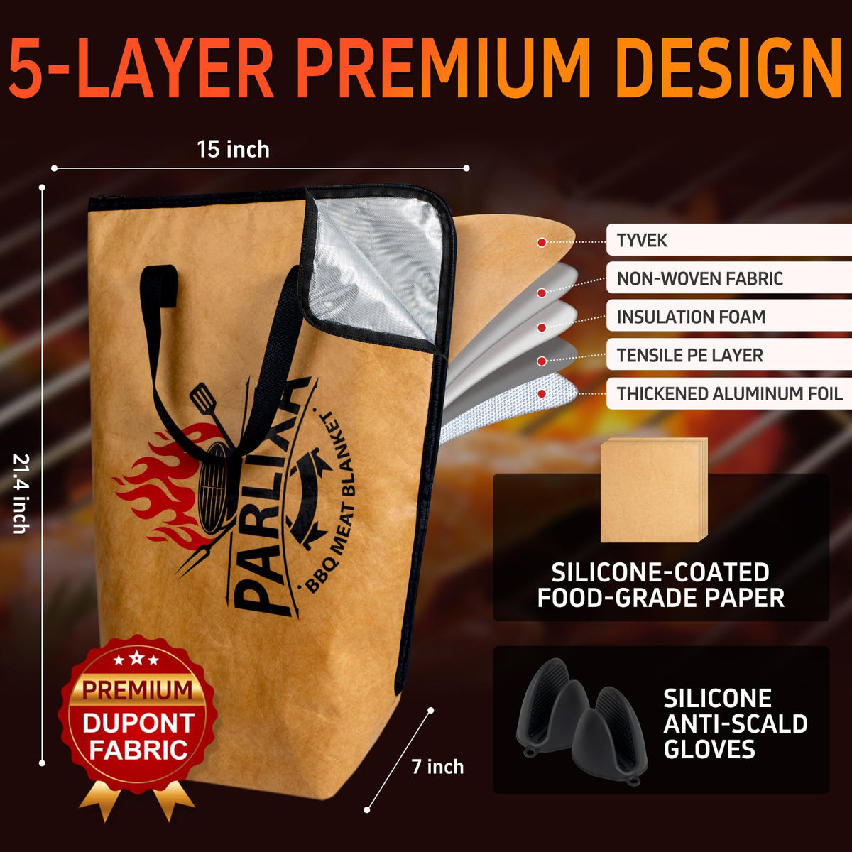 BBQ Blanket for Resting Meat - Parlixa Official Imagery - 3