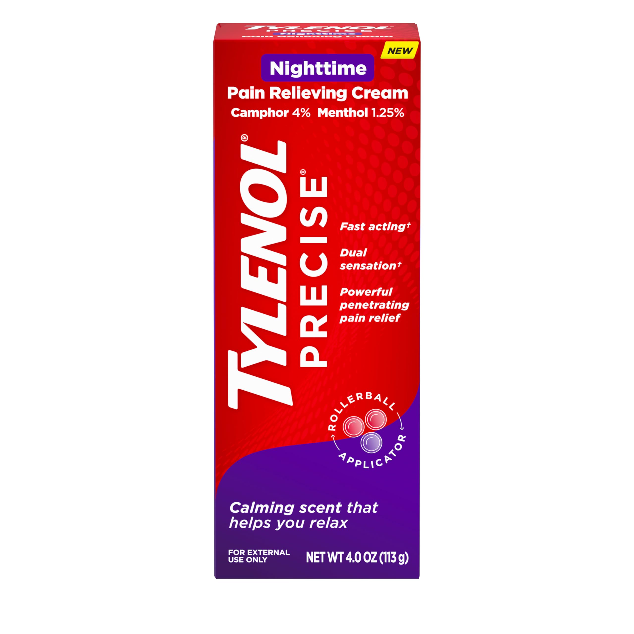 Tylenol Precise Nighttime Pain Relieving Cream, 4 oz