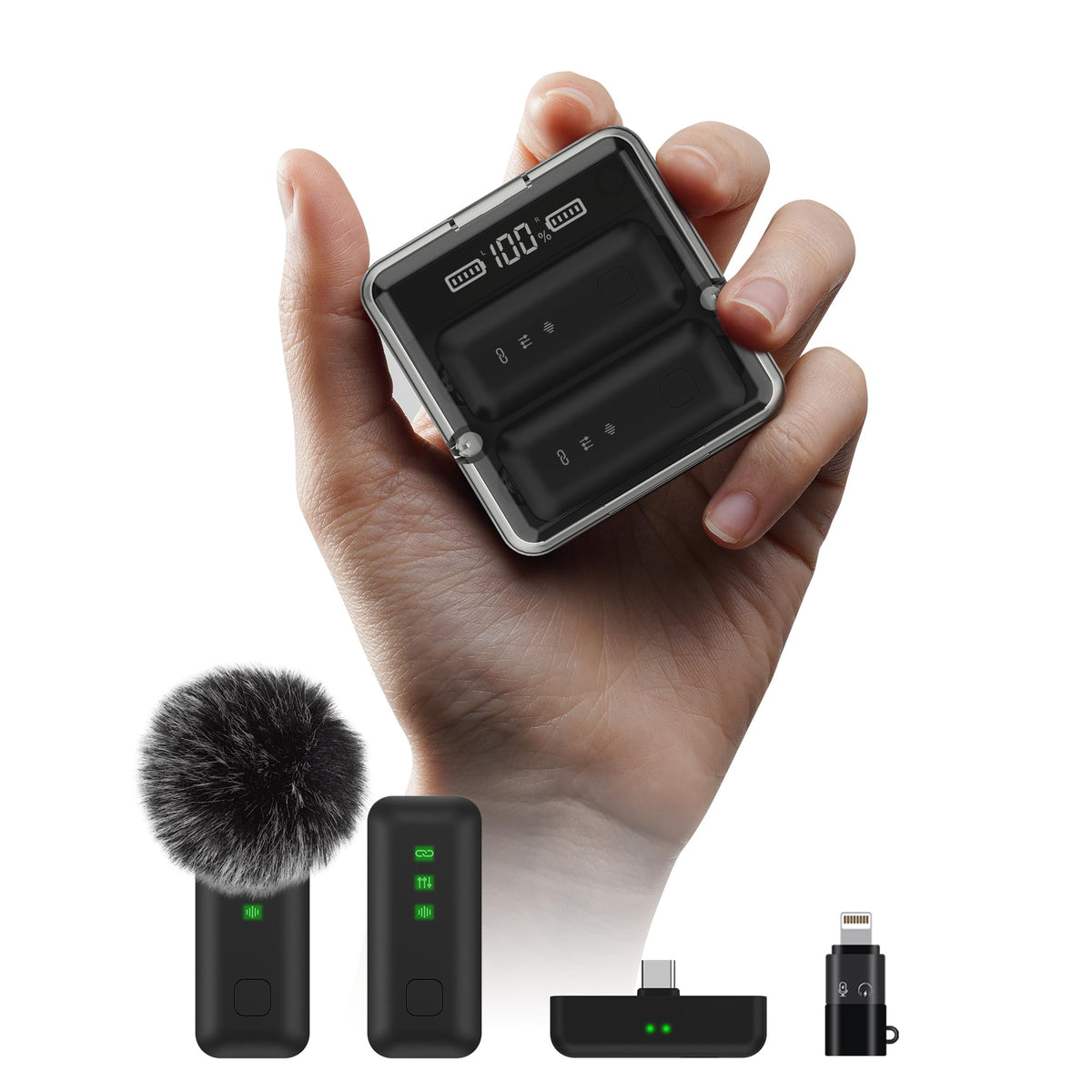 IVANKY 4Pcs Wireless Lavalier Microphone for iPhone with - IVANKY Official Imagery - 2