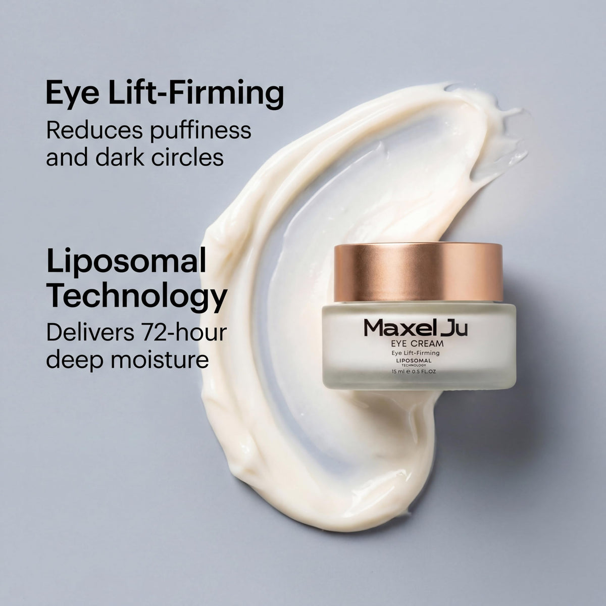 MAXEL JU Caffeine Eye Cream for Dark Circles Puffiness with - MJ MAXEL JU Official Imagery - 3