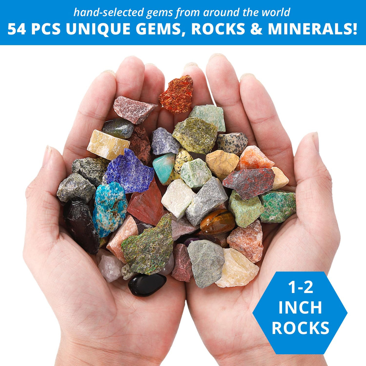 Rock Collection Starter Kit 54 Rocks Minerals with Name - PIBEX Official Imagery - 5