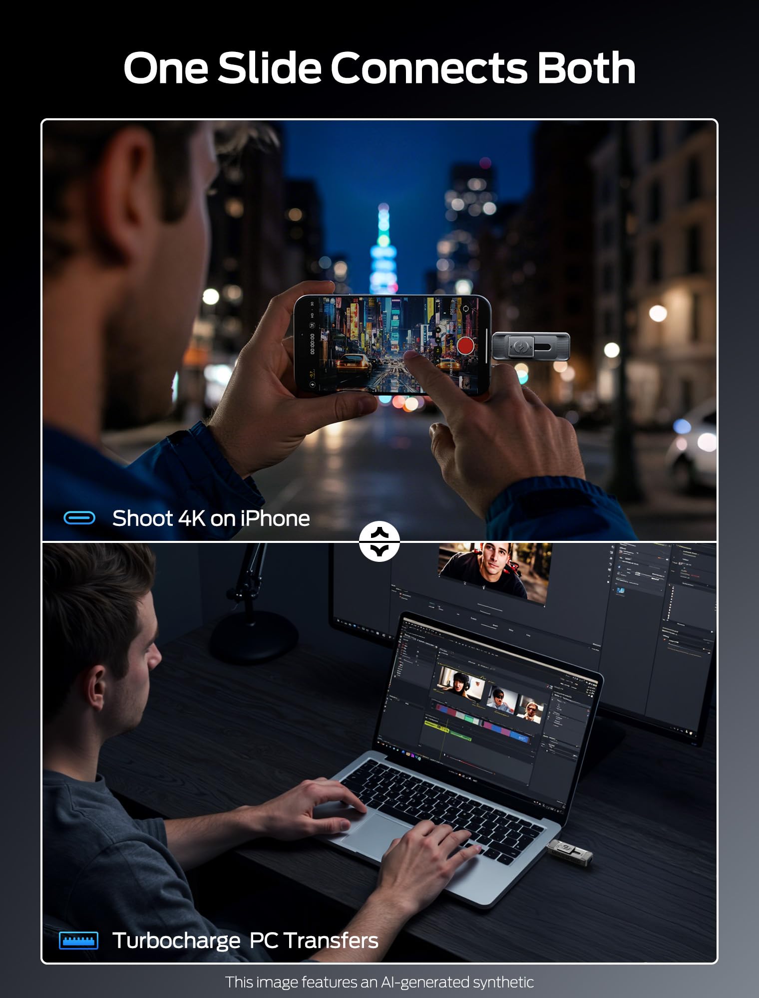 MOVE SPEED 512GB Solid State Drives with Dual Ports & Push-Pull Design — 560MB/s - MOVE SPEED Official Product View 3