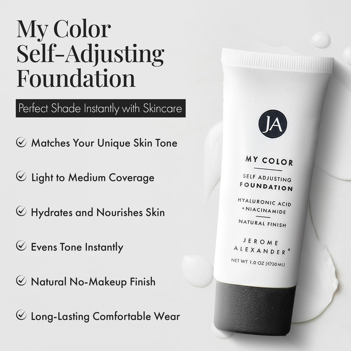 Jerome Alexander My Color Self Adjusting Foundation 2pc Set - Jerome Alexander Official Imagery - 3