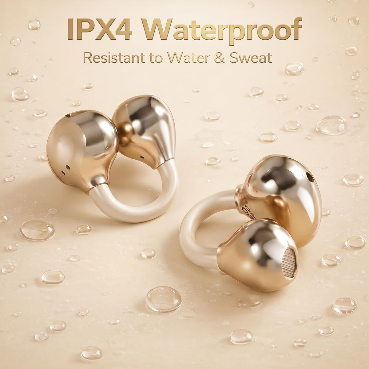 Wireless Bluetooth Earbuds Earrings with LED Digital Display - xzqioue Official Imagery - 8