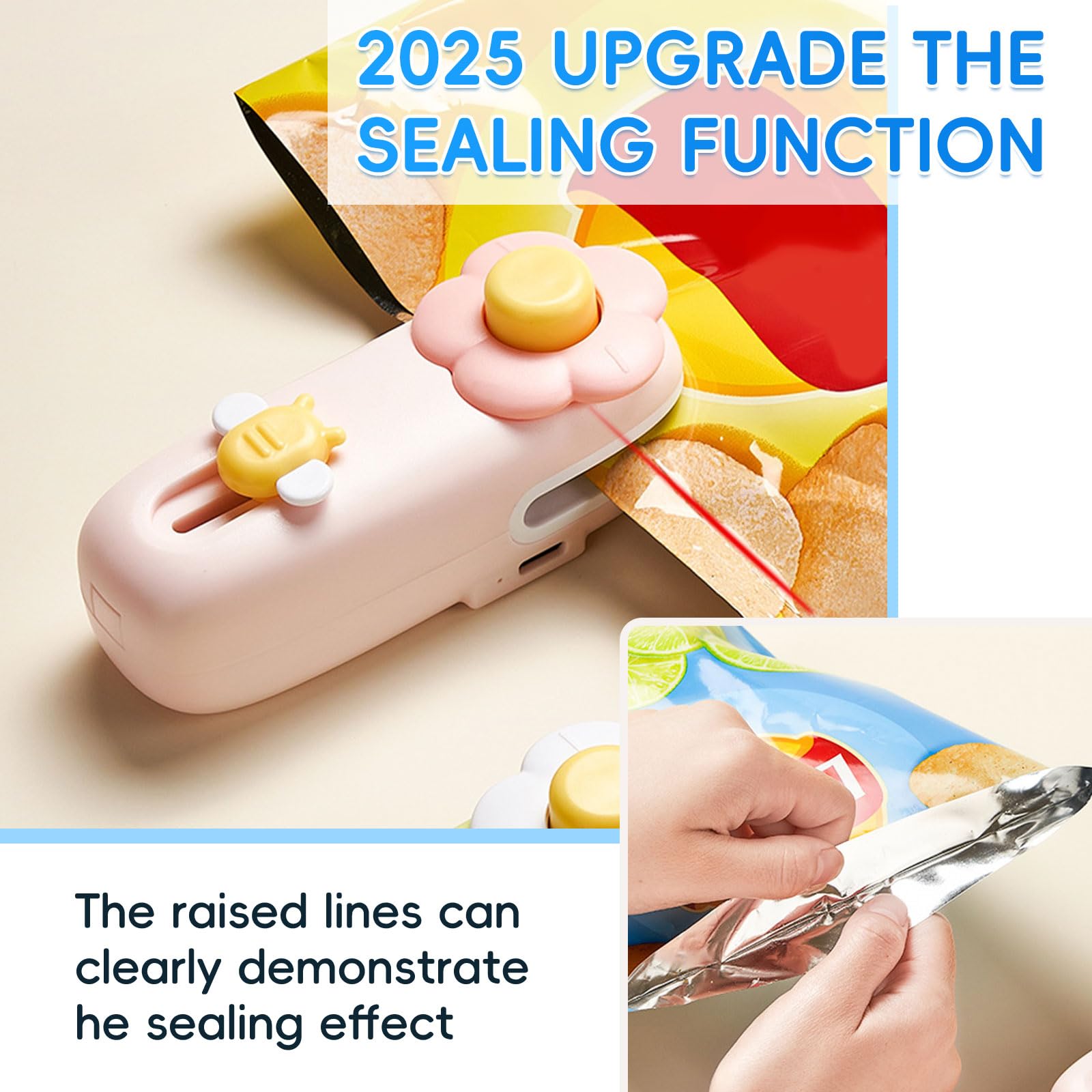 PakaLife 2026 New Mini Bag Sealer and Cutter, 2-in-1 Heat Sealer for C - View 4