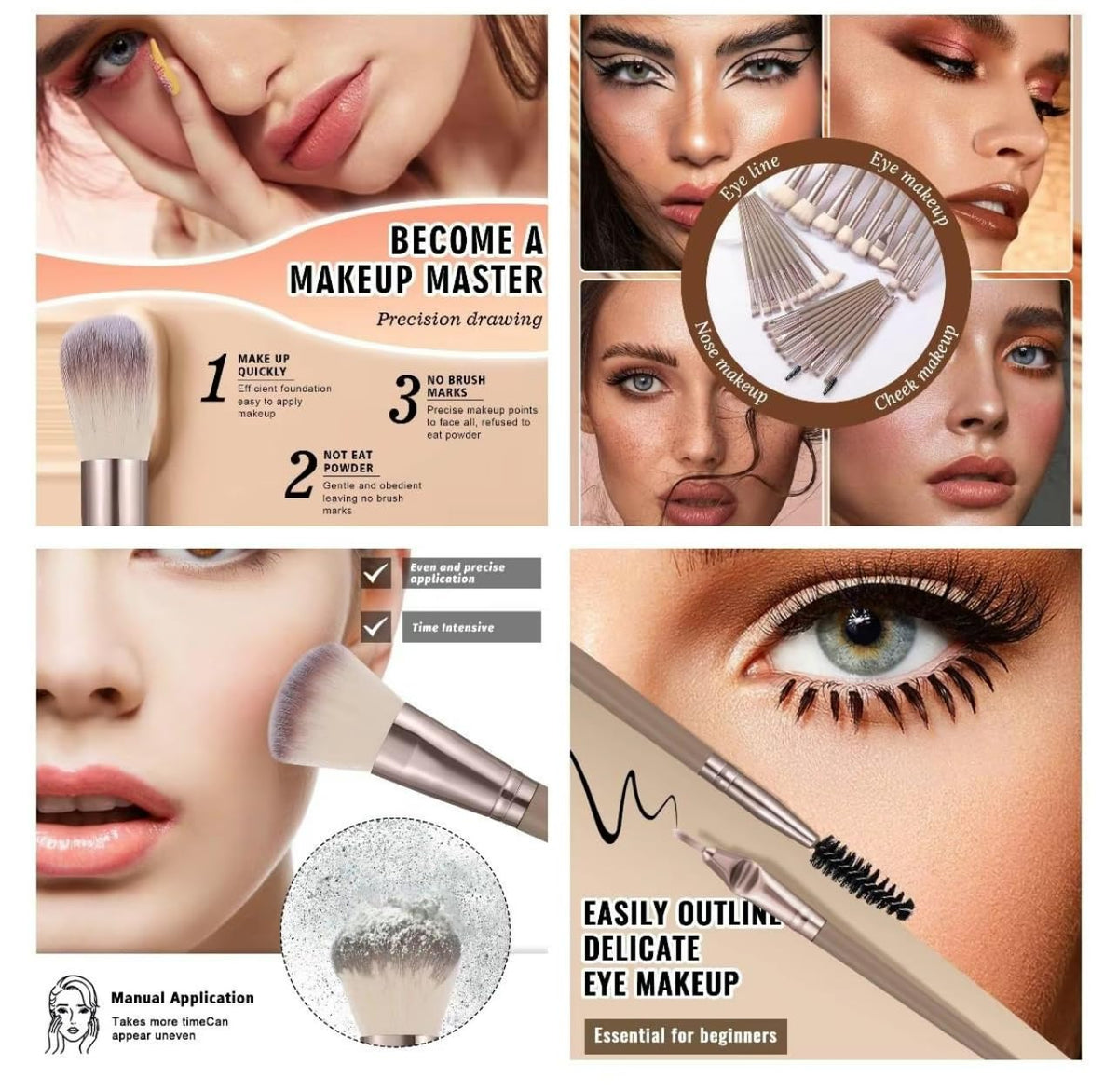 Professional Makeup Tools Set 54pcs set Cosmetic Brush - Premium Selection Official Imagery - 8