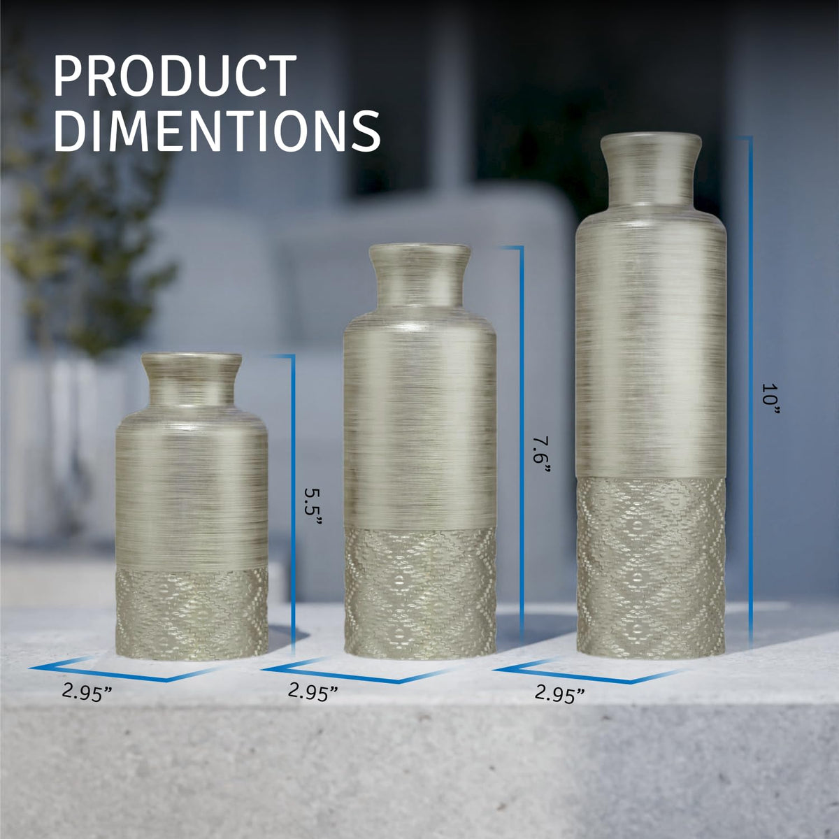 Creative Scents Dublin Silver Vases - Creative Scents Official Imagery - 4