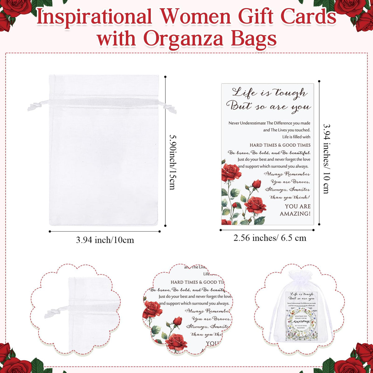 Geetery 12 Sets Inspirational Compact Mirror Bulk Gift for - Geetery Official Imagery - 4