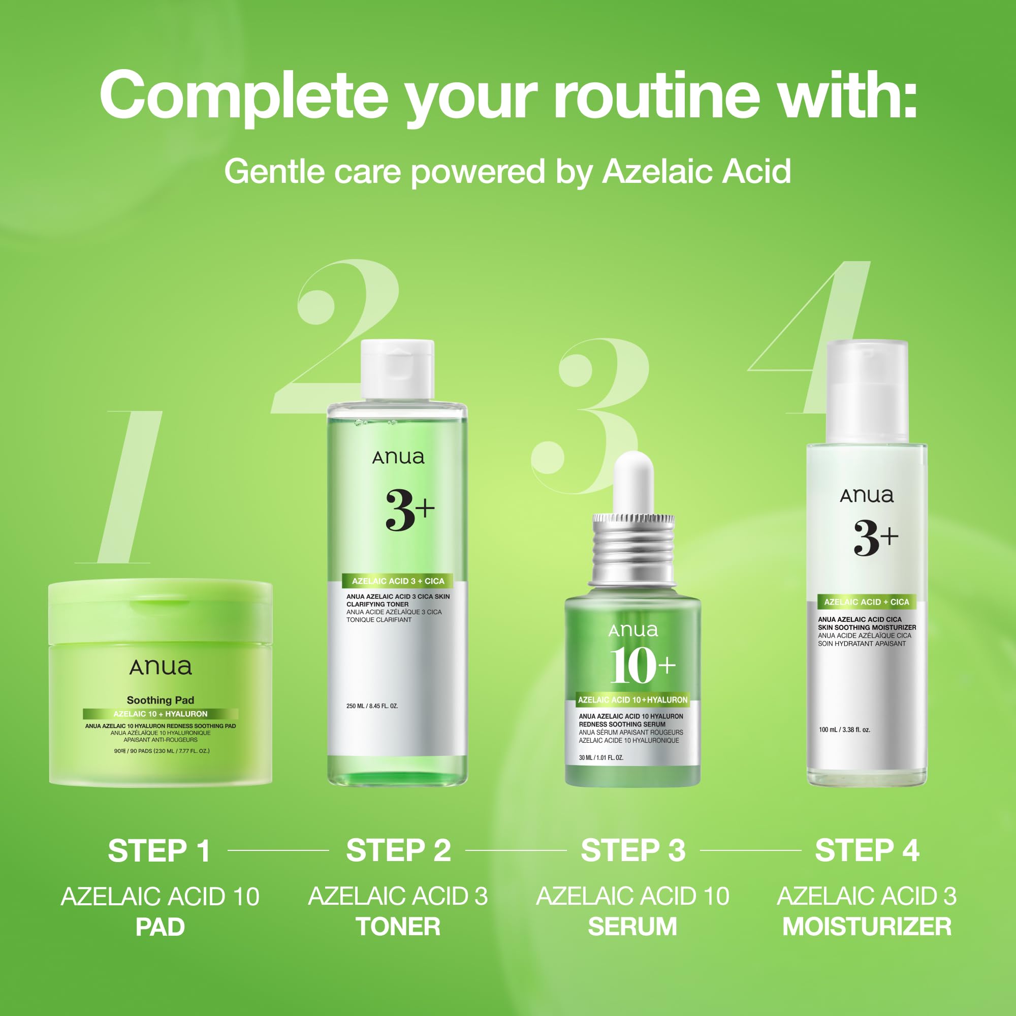 Anua Azelaic Acid 10 Hyaluron Redness Soothing Serum, 1.01 fl oz - ANUA