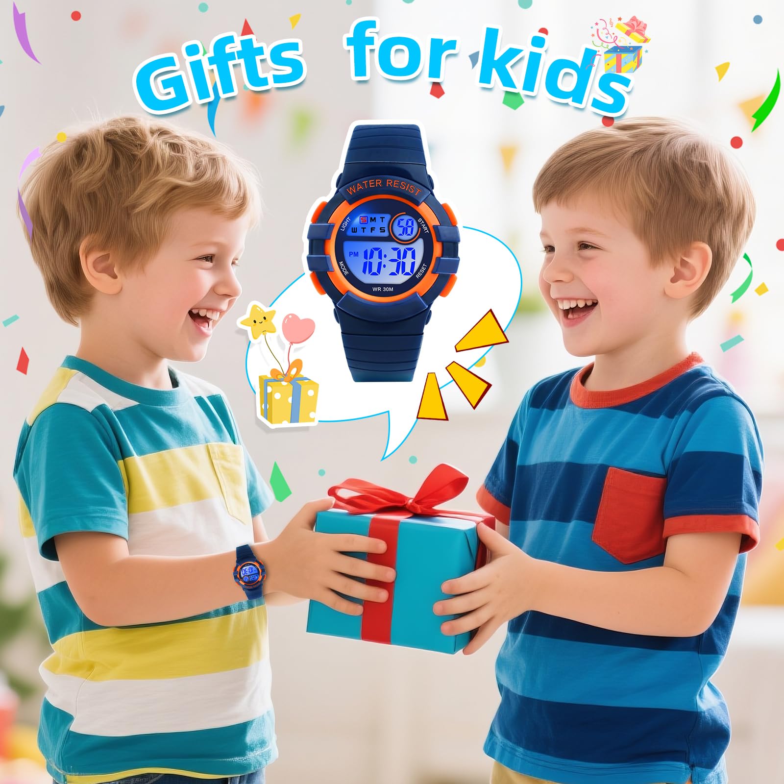 DTKID Digital Kids Watch 30 M Waterproof for Girls Boys 5-16 - View 6