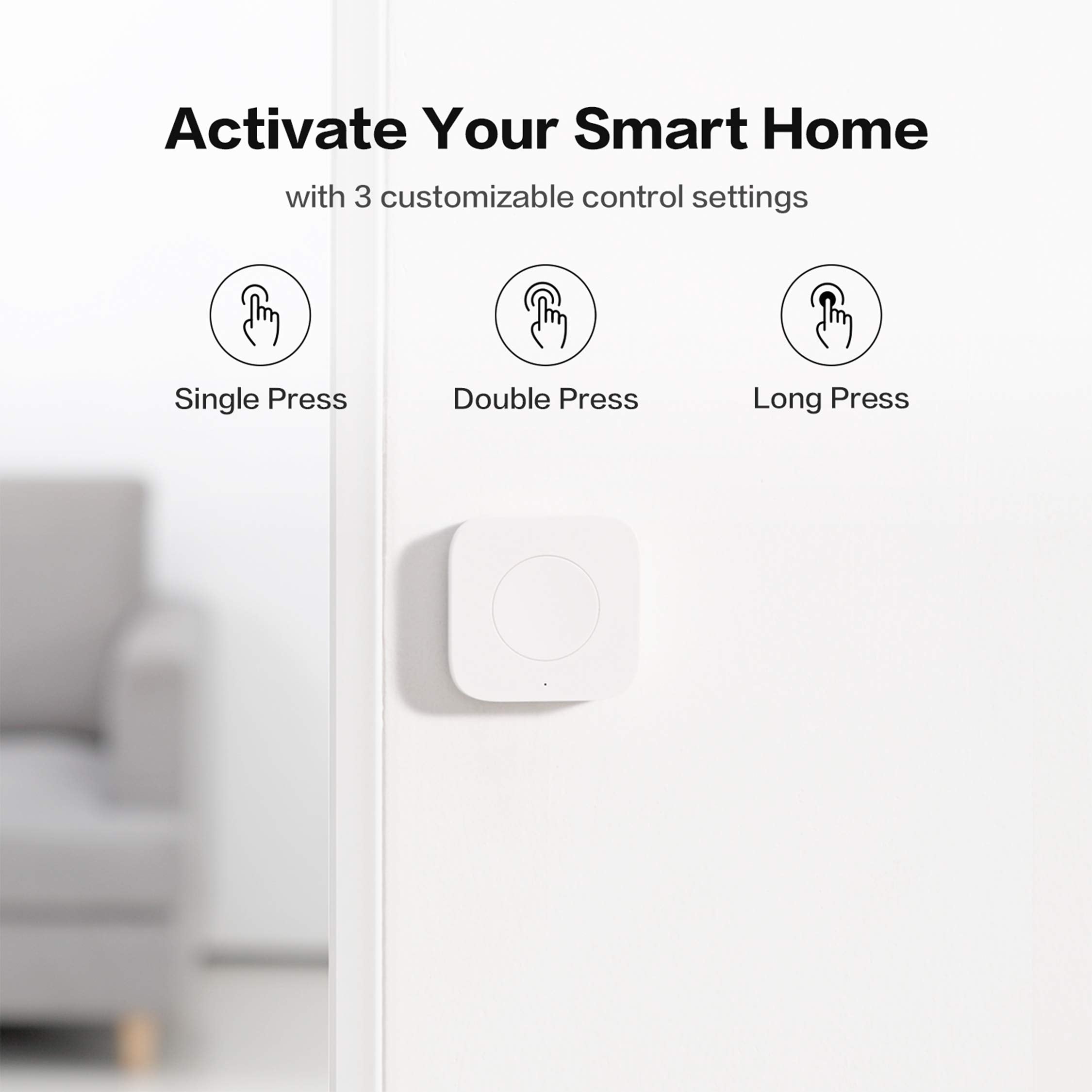Aqara Zigbee Wireless Mini Switch, Works with HomeKit Google Home - Aqara Official Product View 4