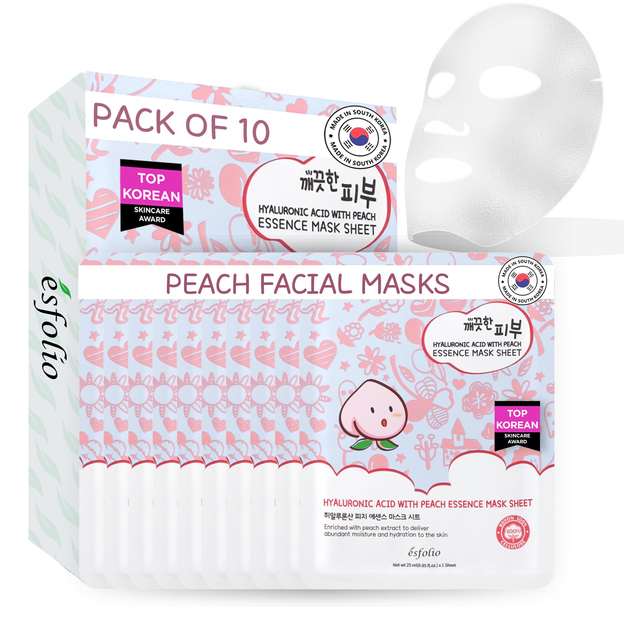 esfolio Volcanic Ash Face Mask – Deep Cleansing Korean Sheet - esfolio