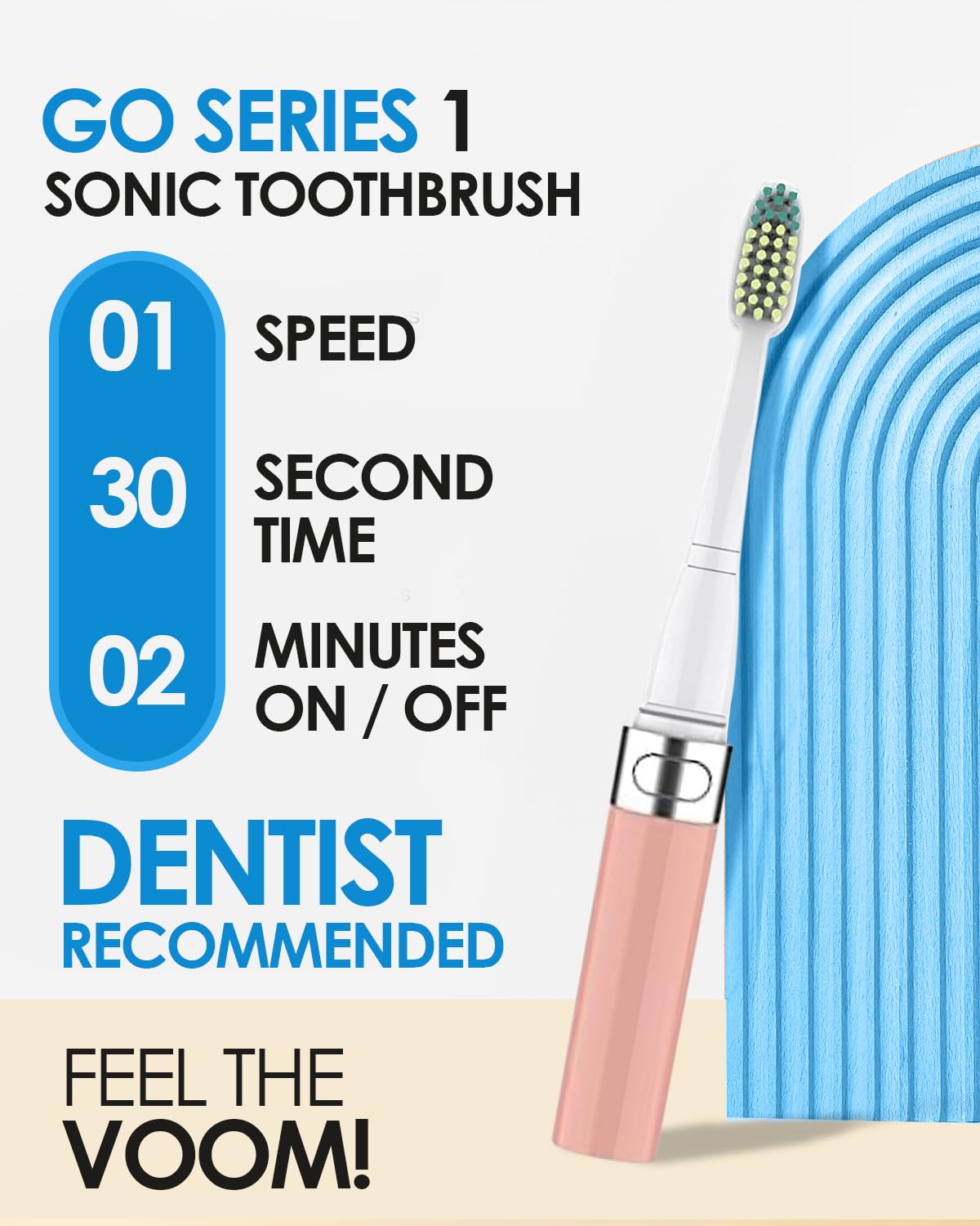 Voom Sonic Electric Toothbrush for Adults Go 1 Series 2 - Voom Sonic Official Imagery - 3