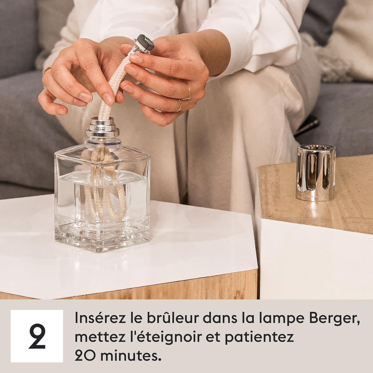 MAISON BERGER catalytic stone replacement burner with air control wick for fragrance lamps and air purifiers.