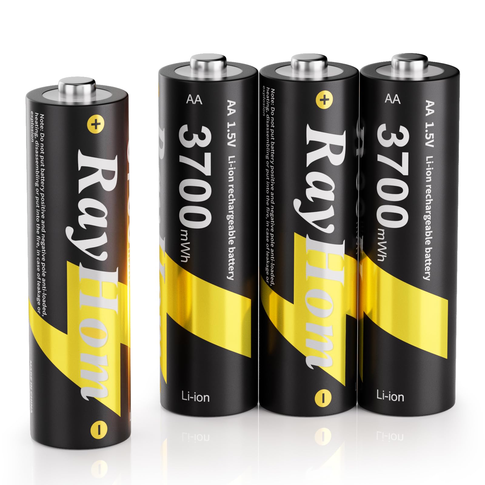 RayHom 8 Pack Rechargeable AA Lithium Batteries with Charger for - RayHom Official Product View 9