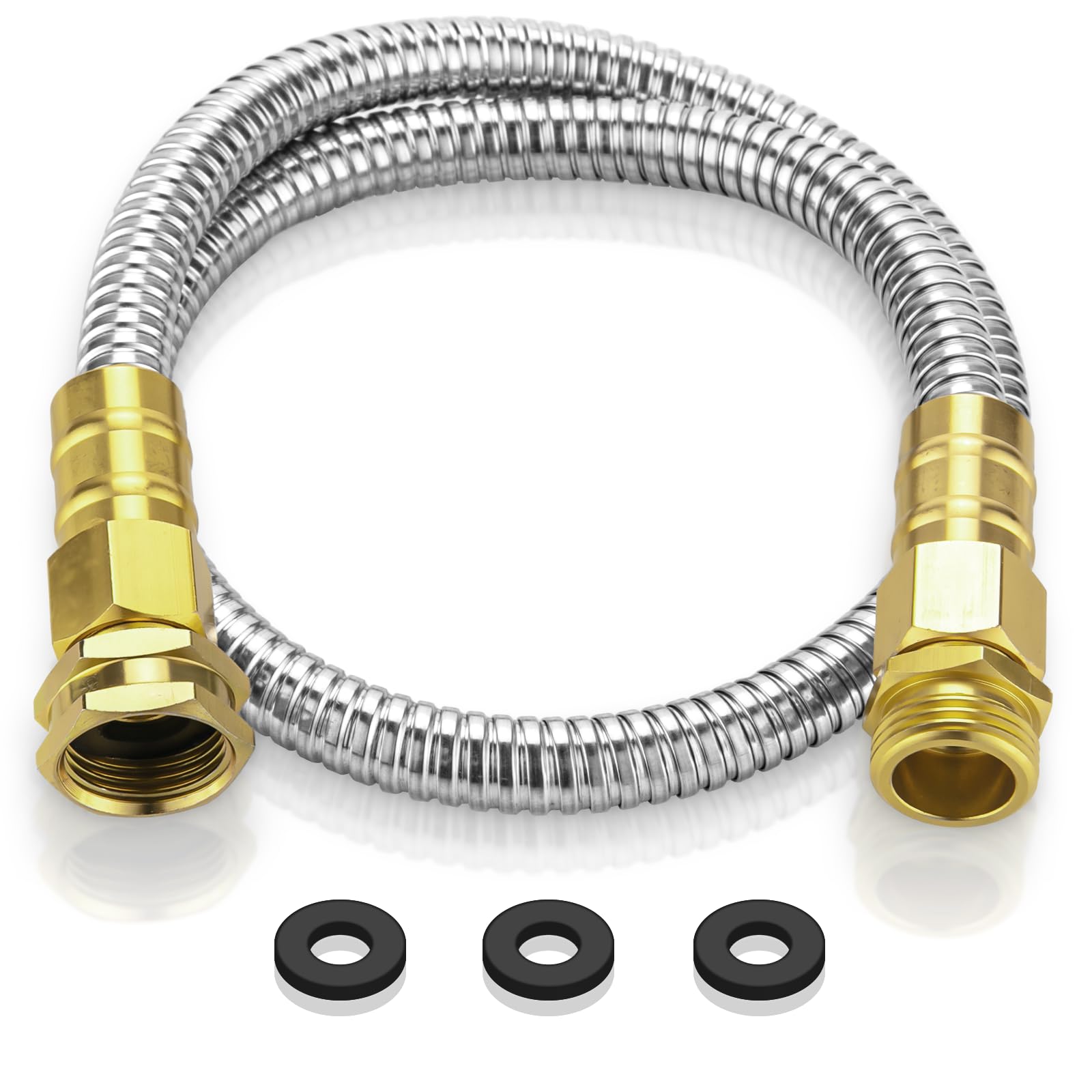 Rosy Earth Expandable Metal Garden Hose 75 FT - 304 Stainless Ste - Rosy Earth Official Product View 9
