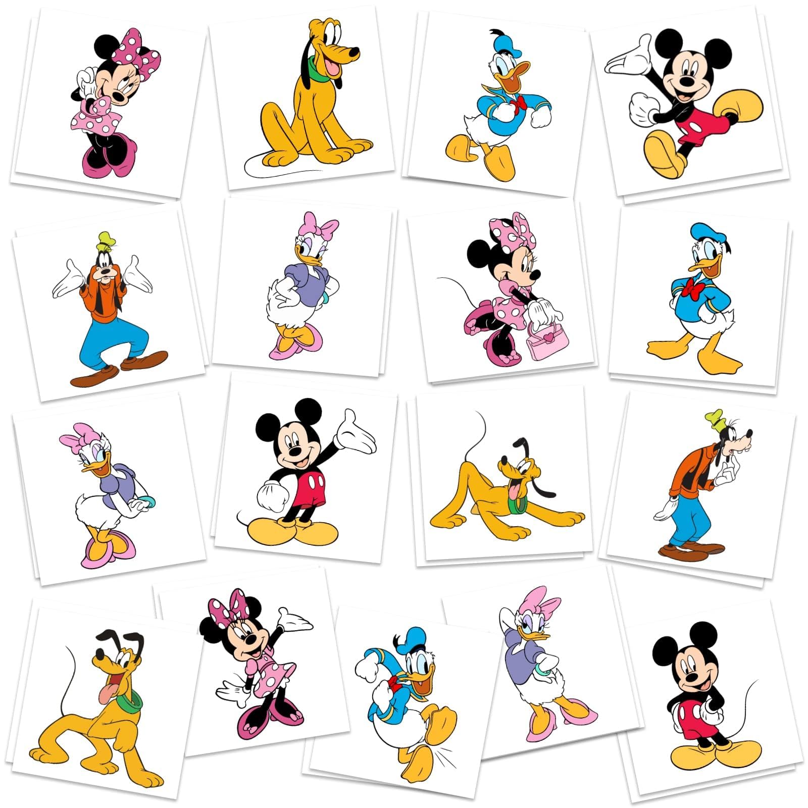 Mouse Birthday Party Supplies, 34Pcs Temporary Tattoos Party - Product Imagery