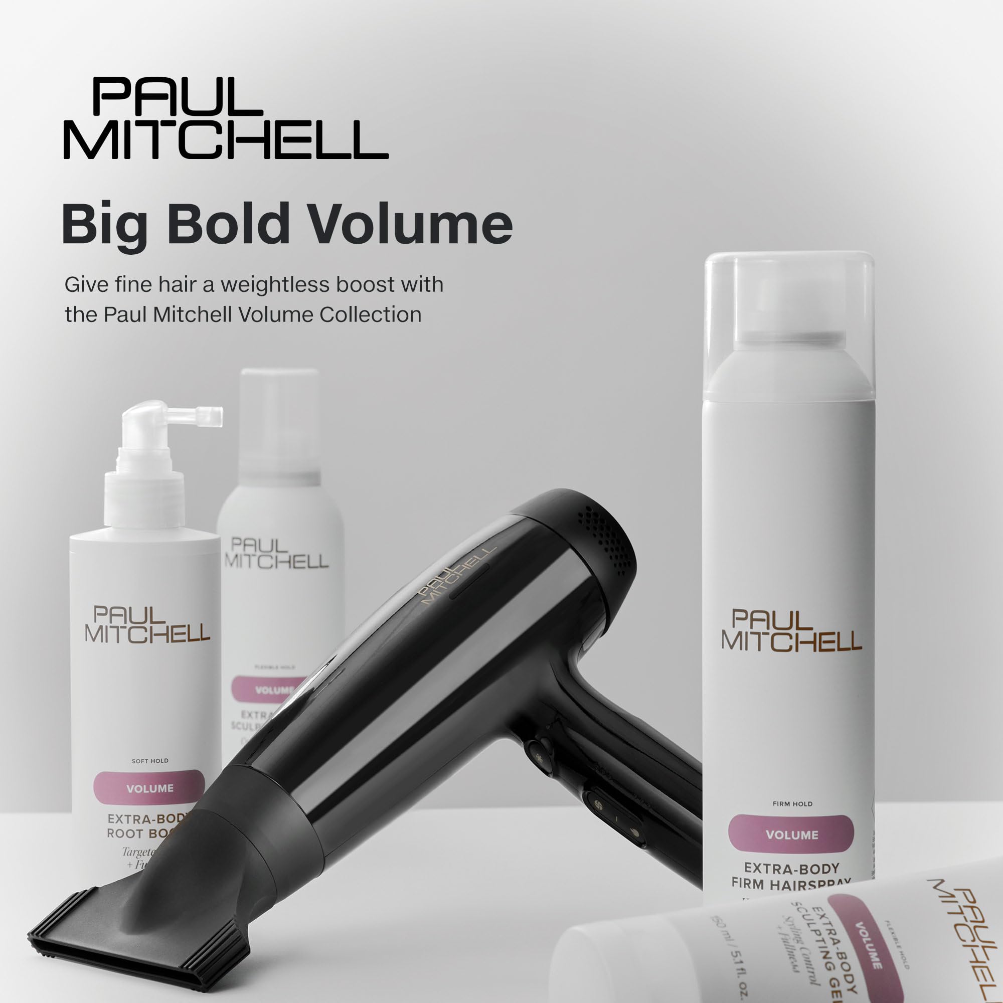 Paul Mitchell Invisiblewear Extra-Body Whip Conditioning Mousse, Humidity Resistance, Natural Finish, For Fine Hair, 6.8 fl. oz