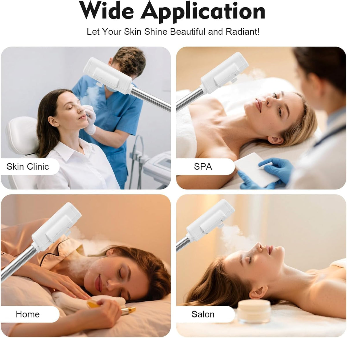 Professional Facial Steamer Hot Mist Spray Ozone LCD Touch - Spiritseek Official Imagery - 7