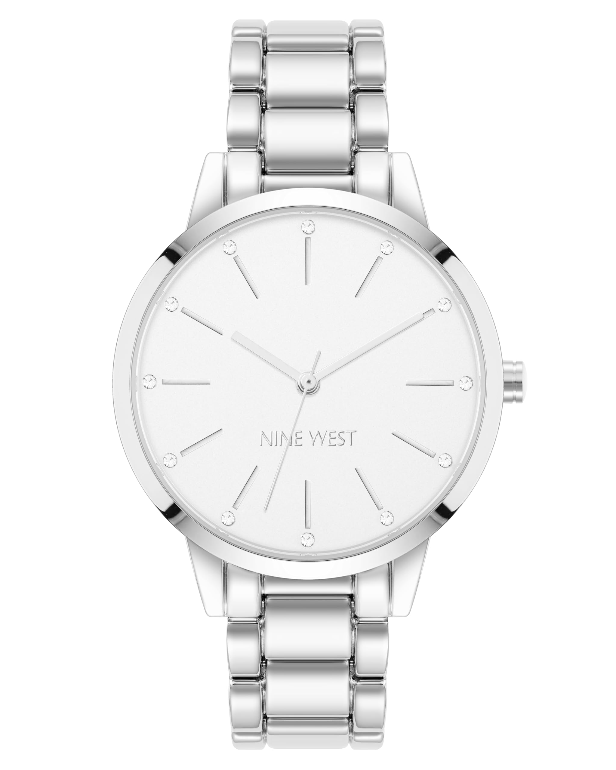 Nine West Women's Crystal Accented Bracelet Watch - View 4