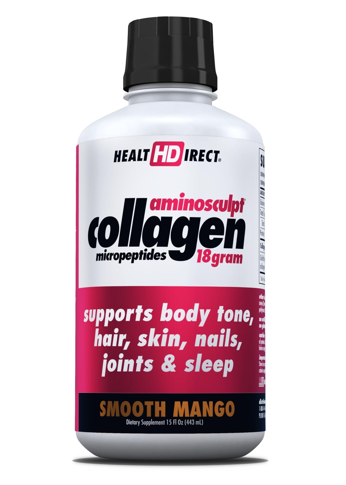 HEALTH DIRECT AminoSculpt Sugar Free Liquid Collagen Smooth - HEALTH DIRECT Official Imagery - 1